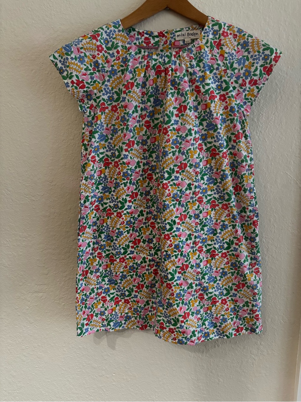 Mini Boden Girls' Floral Cotton Dress 9-10